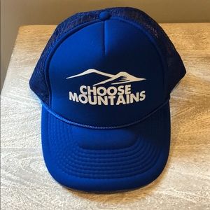 Choose Mountains trucker hat